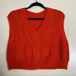 Orange Sweater Vest